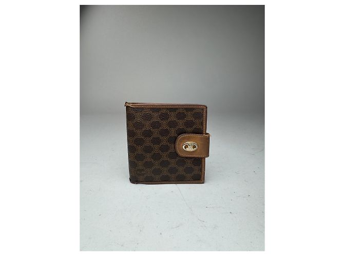 Céline Vintage Celine Triomphe Monogram leather wallet brown - view 5