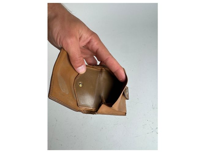 Céline Vintage Celine Triomphe Monogram leather wallet brown - view 9