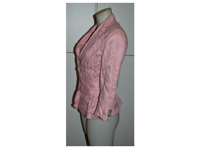 Sportmax Leinenjacke Rosa 3/4 Ärmel Pink - Ansicht 2