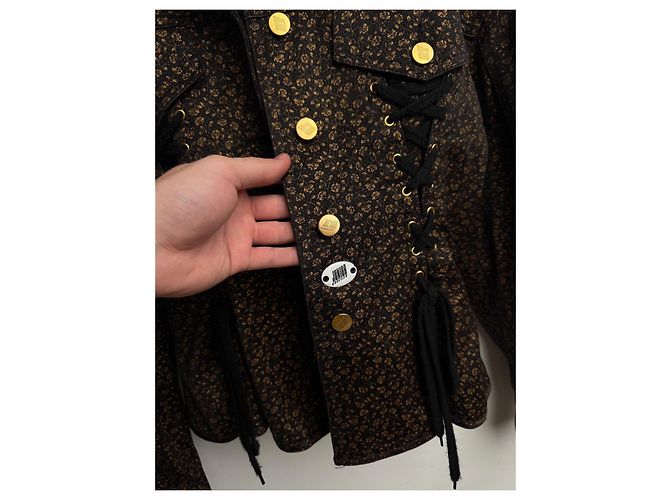 Chaqueta Corset Jean Paul Gaultier Marrón Algodón Castaño - vista 5