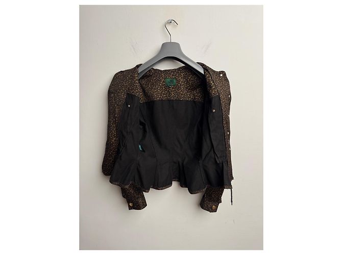 Chaqueta Corset Jean Paul Gaultier Marrón Algodón Castaño - vista 6