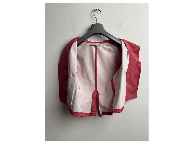 Chaleco sin mangas Miu Miu de algodón rojo Roja - vista 10
