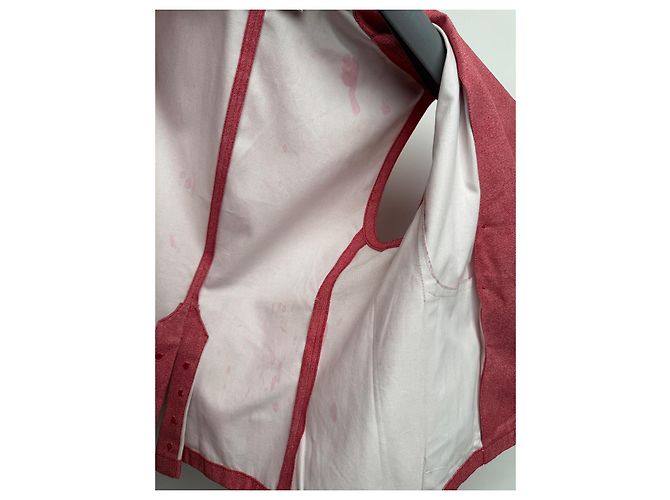 Chaleco sin mangas Miu Miu de algodón rojo Roja - vista 12
