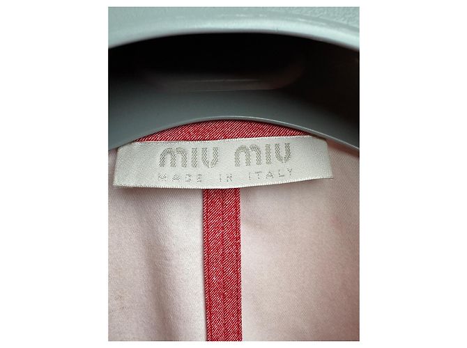 Chaleco sin mangas Miu Miu de algodón rojo Roja - vista 2