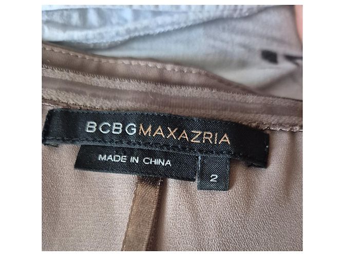 Bcbg Max Azria Kurzes Cocktailabendkleid Bcbgmaxazria Größe 2 38 M Taupe - Ansicht 6