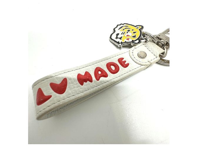 Louis Vuitton NIGO Collaboration Dragonne LV MADE Strap Bag Charm Keychain White Red - view 6