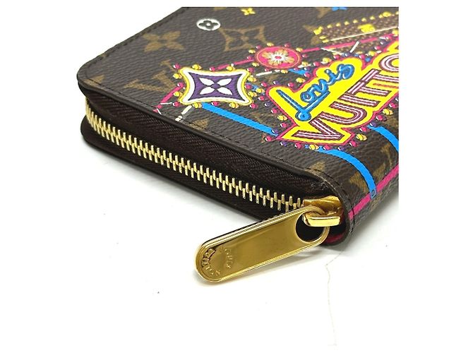 Louis Vuitton Monogram Vivienne Freizeitpark Zippy Geldbörse Braun - Ansicht 4