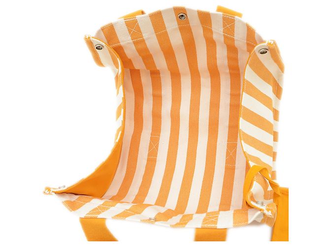 Hermès Cannes PM Tote Bag Weiß Orange - Ansicht 4
