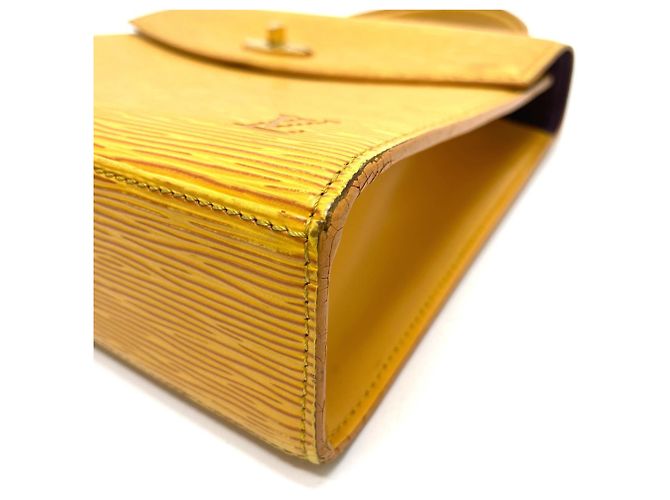Bolsa de mão quadrada Malesherbes Epi Louis Vuitton Amarelo - vista 5