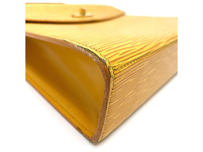 Bolsa de mão quadrada Malesherbes Epi Louis Vuitton Amarelo - vista 6