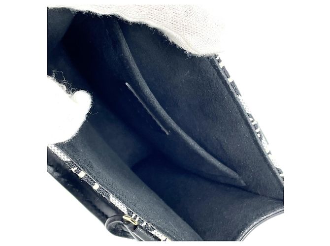 Borsa Petite Sac Plat in Jacquard Monogram Louis Vuitton Nero Blu - vista 8