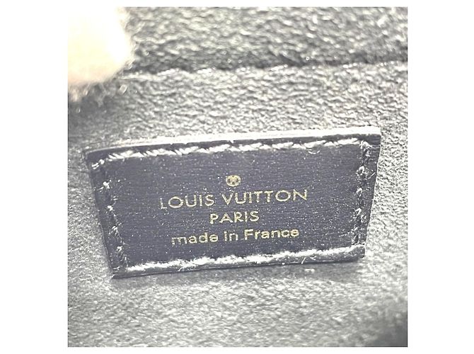 Borsa Petite Sac Plat in Jacquard Monogram Louis Vuitton Nero Blu - vista 9