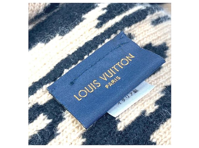 Snood con stampa leopardata Louis Vuitton Marrone Nero - vista 7