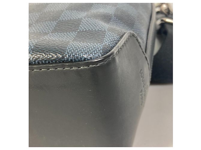 Borsa a Spalla Greenwich Damier Cobalt di Louis Vuitton Blu navy - vista 8