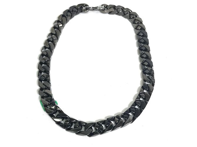 Collana a catena con toppe LV MP2853 di Louis Vuitton Nero Verde - vista 2