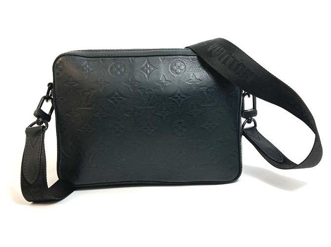 Borsa a tracolla Duo Monogram Shadow Louis Vuitton Nero - vista 2