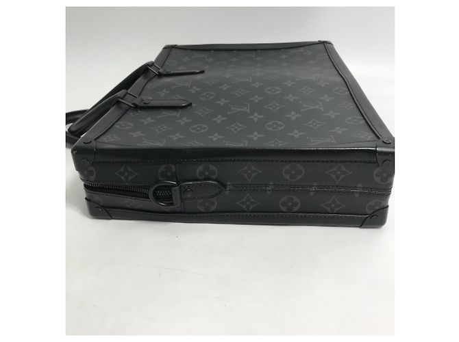 Louis Vuitton Monogram Eclipse Soft Trunk Briefcase Black - view 4