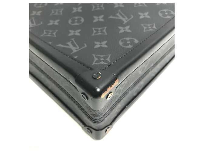 Louis Vuitton Monogram Eclipse Soft Trunk Briefcase Black - view 5