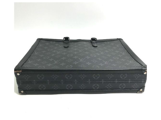 Louis Vuitton Monogram Eclipse Soft Trunk Briefcase Black - view 6