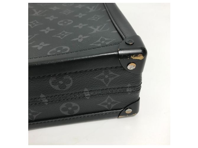 Louis Vuitton Monogram Eclipse Soft Trunk Briefcase Black - view 7