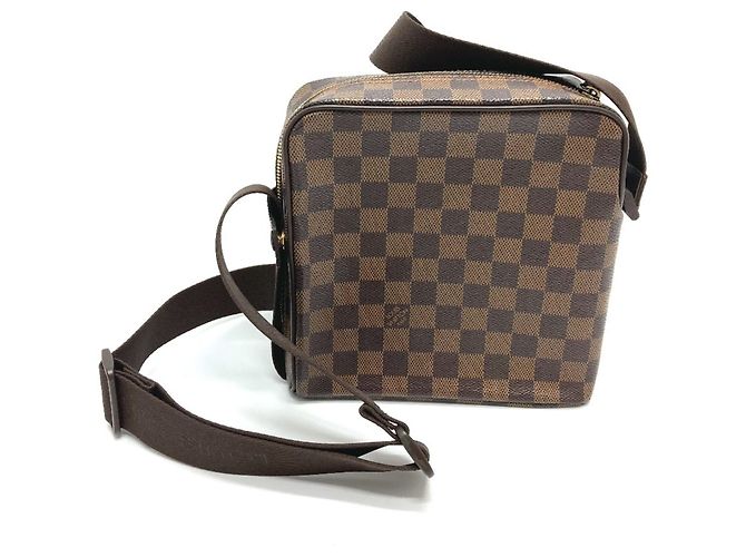 Borsa a Spalla Pochette PM Damier Olaf di Louis Vuitton Marrone Damier ebene - vista 2