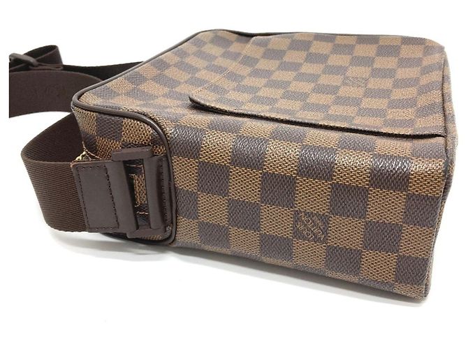 Borsa a Spalla Pochette PM Damier Olaf di Louis Vuitton Marrone Damier ebene - vista 4
