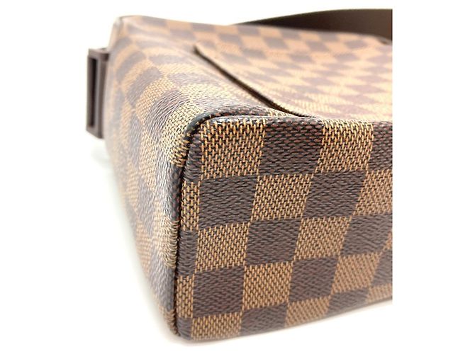 Borsa a Spalla Pochette PM Damier Olaf di Louis Vuitton Marrone Damier ebene - vista 5