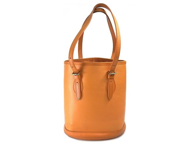 Borsa Tote Petit Bucket PM in Epi Louis Vuitton Arancione - vista 2