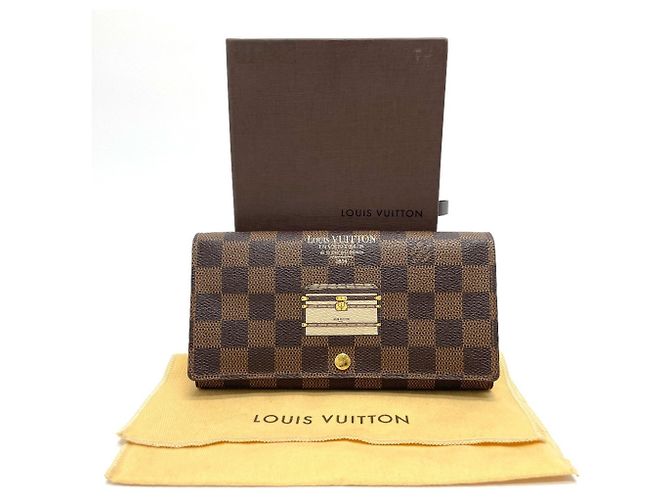 Cartera Bifold Sarah Damier Louis Vuitton Castaño Damier ebene - vista 15