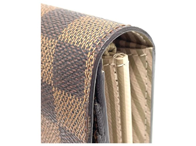 Cartera Bifold Sarah Damier Louis Vuitton Castaño Damier ebene - vista 4