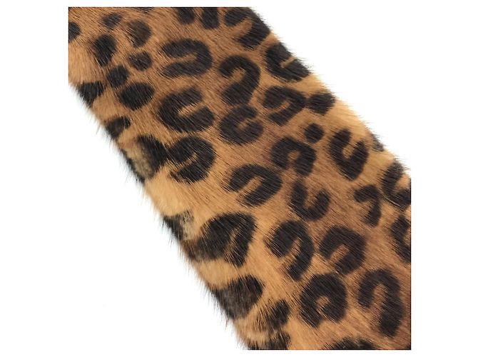 Louis Vuitton Leopardprint Nerzschal Braun Pink - Ansicht 6