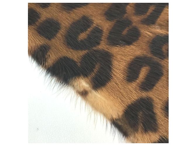 Louis Vuitton Leopardprint Nerzschal Braun Pink - Ansicht 8