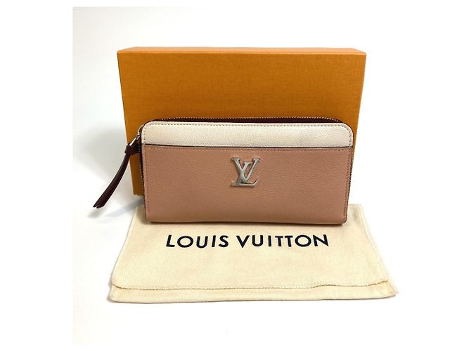 Cartera Larga Zippy Lockme Louis Vuitton Beige Naranja - vista 16