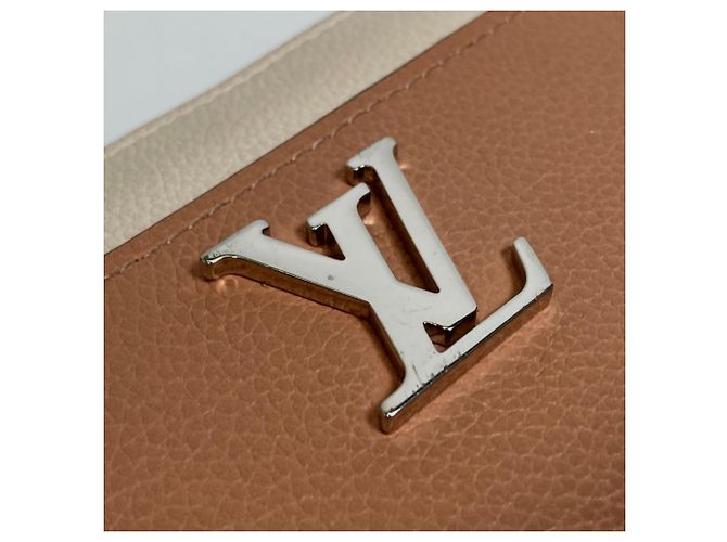 Cartera Larga Zippy Lockme Louis Vuitton Beige Naranja - vista 5