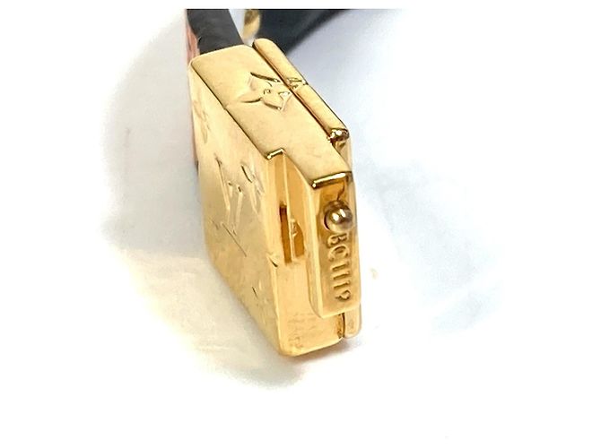 Bracciale Charm Monogramma Louis Vuitton Marrone Nero Bianco - vista 12