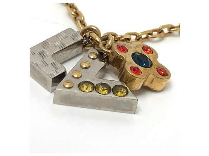 Collana a catena Love Letters con pendente in strass Louis Vuitton - vista 5