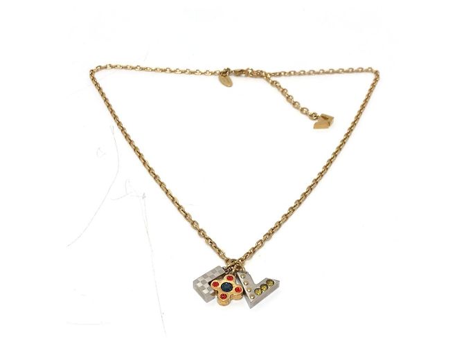 Collana a catena Love Letters con pendente in strass Louis Vuitton - vista 9