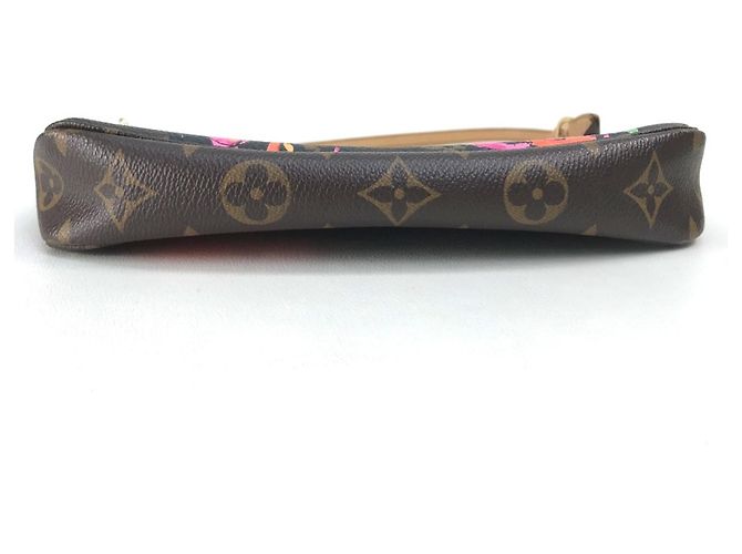 Borsa Pochette Accessoires Monogram Rose Louis Vuitton Marrone Monogramma - vista 3