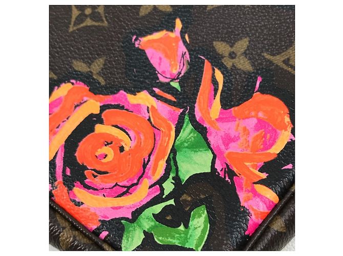 Borsa Pochette Accessoires Monogram Rose Louis Vuitton Marrone Monogramma - vista 5