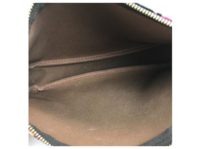 Borsa Pochette Accessoires Monogram Rose Louis Vuitton Marrone Monogramma - vista 9