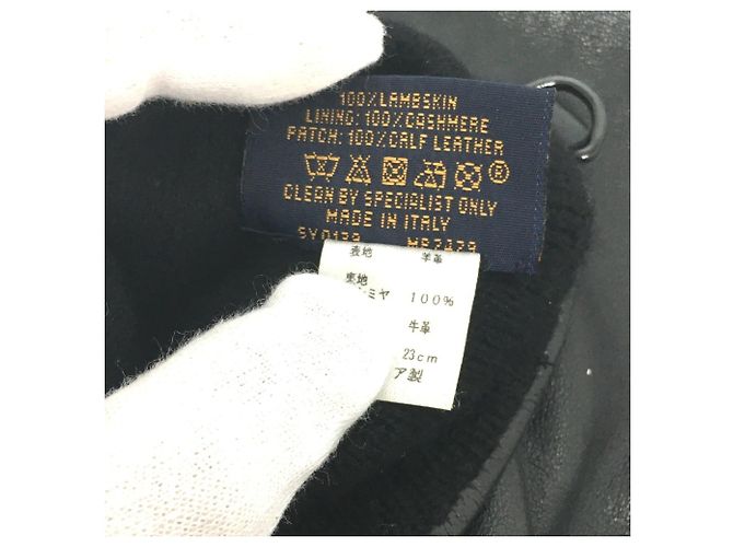 Louis Vuitton MP2429 Gon LV Staple Edition Handschuhe Schwarz - Ansicht 13