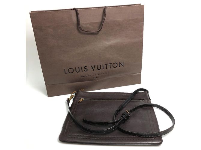 Borsa a Spalla Pochette Shawnee MM Utah M93453 Louis Vuitton Marrone - vista 16