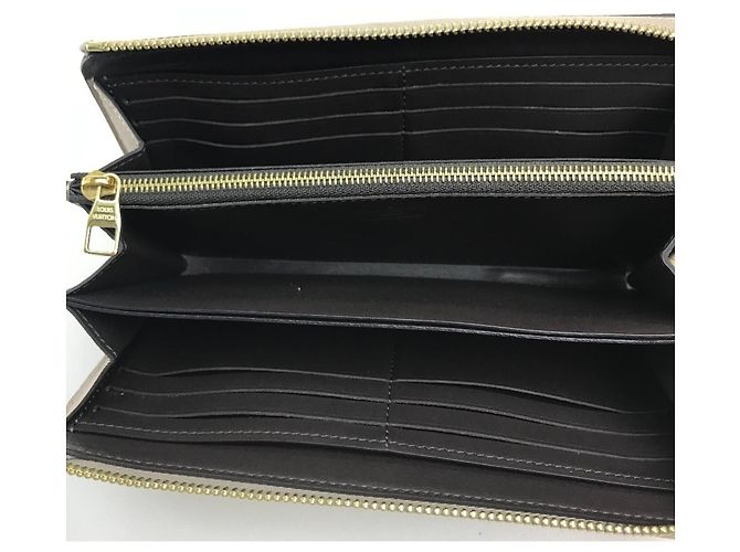 Louis Vuitton Monogramm Blumen Zippy Geldbörse Comete Beige - Ansicht 7