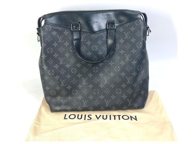Louis Vuitton Monogram Eclipse Explorer Tote Shoulder Bag Black - view 14