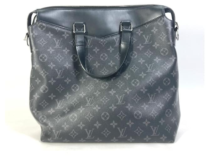 Louis Vuitton Monogram Eclipse Explorer Tote Shoulder Bag Black - view 2