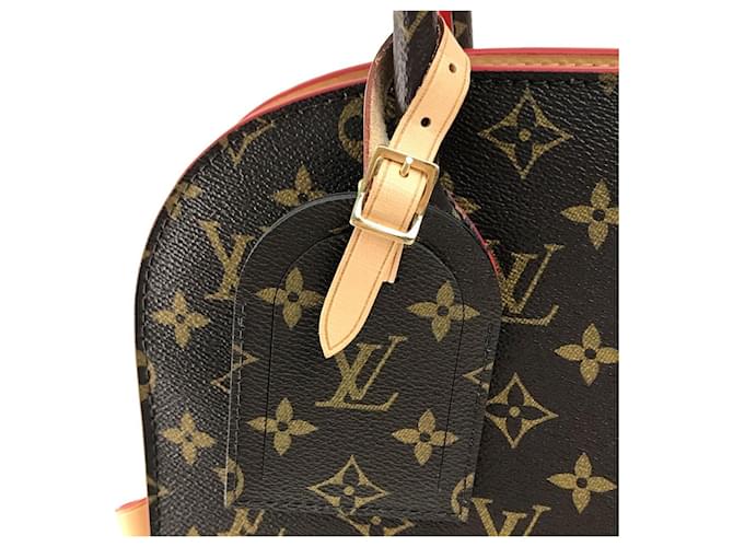 Borsa Louis Vuitton Monogram Studded Marrone Rosso Monogramma - vista 10
