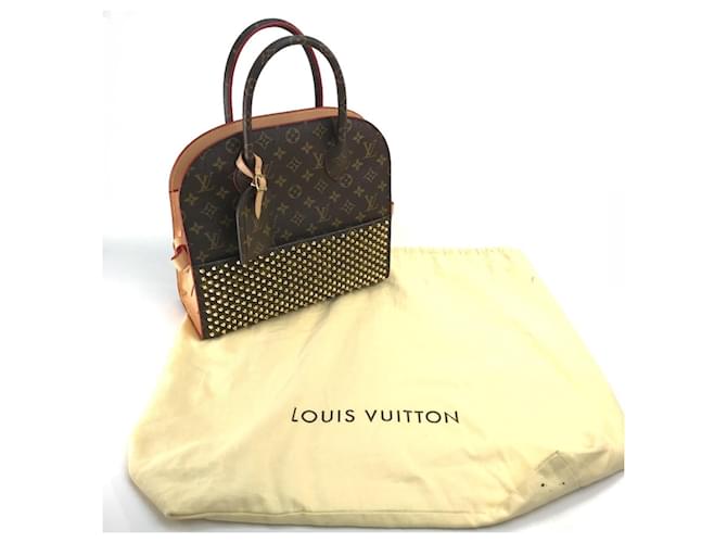 Borsa Louis Vuitton Monogram Studded Marrone Rosso Monogramma - vista 13