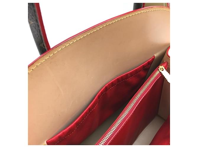Borsa Louis Vuitton Monogram Studded Marrone Rosso Monogramma - vista 9
