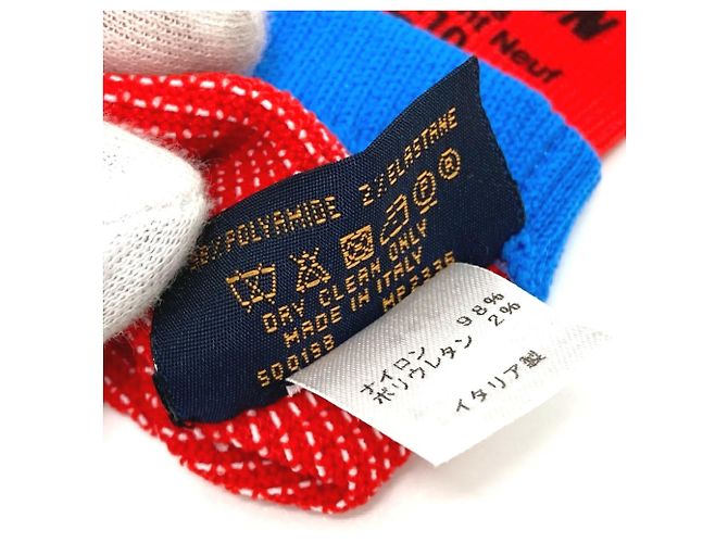 Guanti Gon RGB MP2336 Louis Vuitton Rosso - vista 9