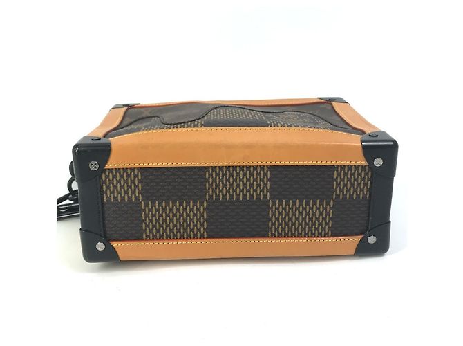 Borsa a Spalla Pochette Louis Vuitton Damier Giant Collaborazione NIGO Marrone - vista 5